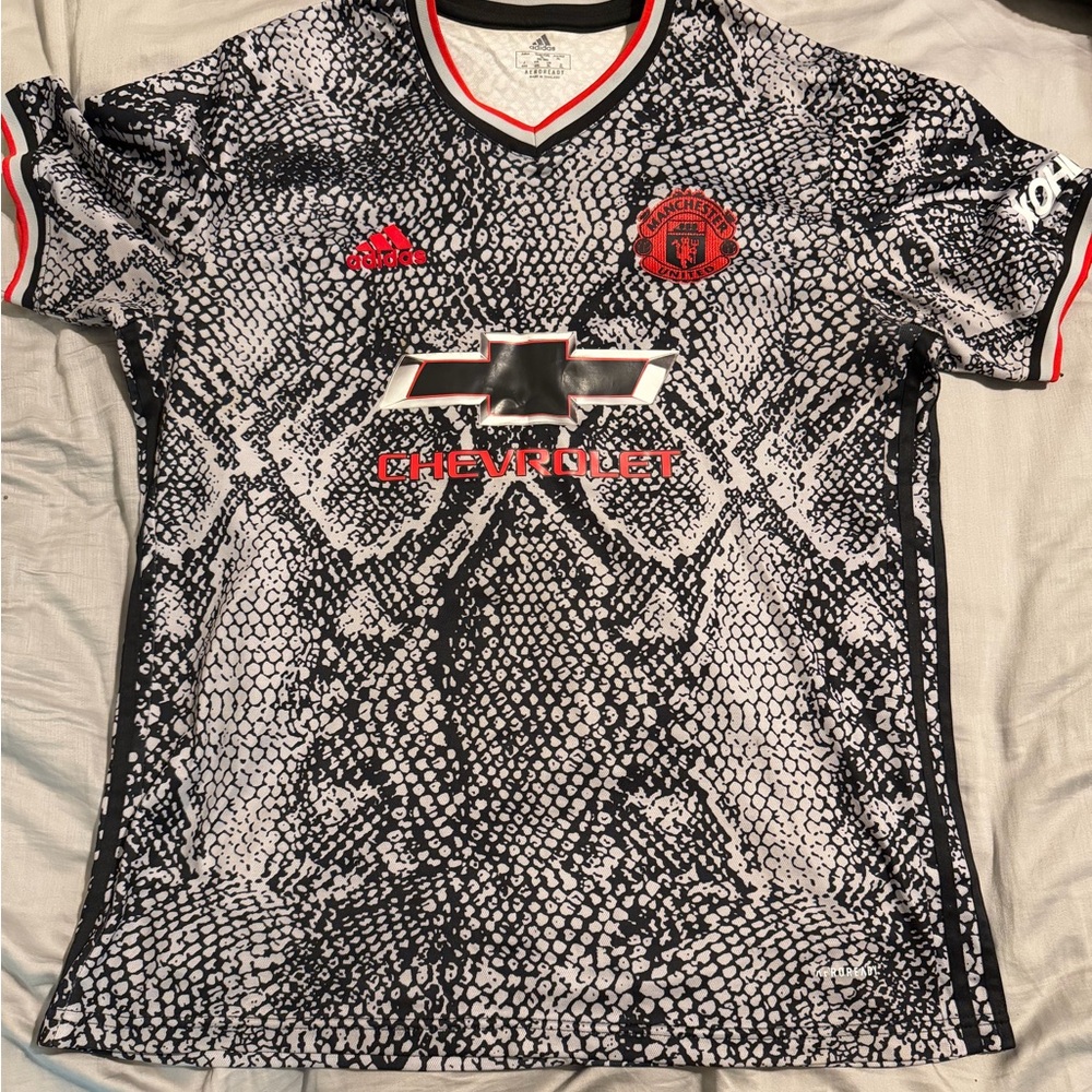 Adidas Black and White Snakeskin Jersey